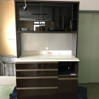 美品 ショップ 高橋木工所 ファリーナ キッチンボード 横幅120奥行50高 