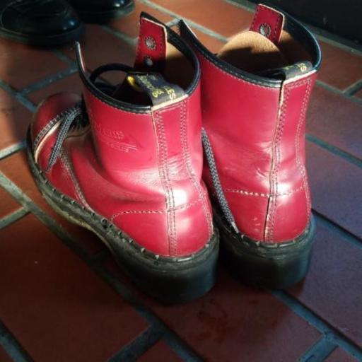 美品 Dr Martens ドクターマーチン ブーツ シューズ スニーカー 靴 赤