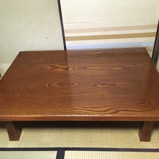 木製座卓 ローテーブル 脚折り畳み 84×120cm 中古美品