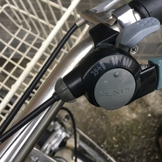 無印良品◆26型・自転車◆3段変速◆LEDオートライト◆バスケット付◆シティサイクル◆リアの荷台付き◆スタンド付き☆中古