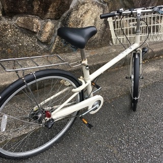 無印良品 26型 自転車 3段変速 Ledオートライト バスケット付 シティサイクル リアの荷台付き スタンド付き 中古 きんさん 萩の台のその他の中古あげます 譲ります ジモティーで不用品の処分
