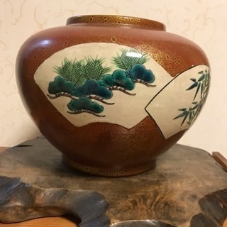 レトロ花瓶、松竹梅