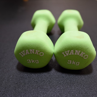 IVANKO 3kgラバーダンベル