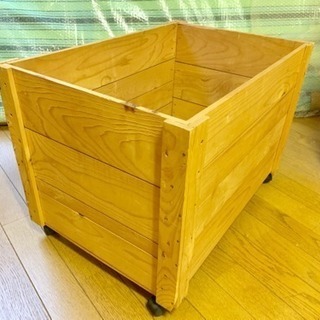 木製 キャスター付き 工具箱 おもちゃ箱 整理箱 収納 ケース