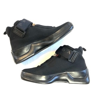 激レア PRADA ナイロン＆ラバー ハイカットスニーカー♡