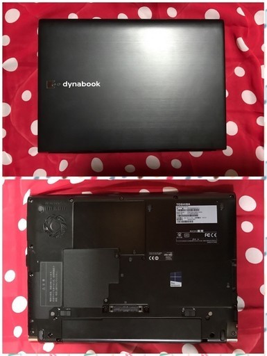 東芝dynabook ｽﾘﾑで軽いSSD256GB搭載ﾉｰﾄﾊﾟｿｺﾝ　郵送可(代金引換)