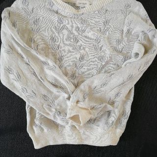 チューリップ柄のセーター女児用130