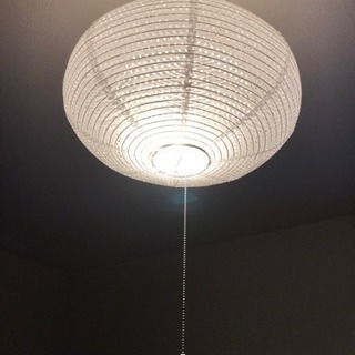 IKEA製 和紙ランプシェード LED電球付き
