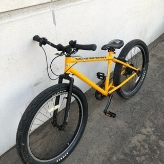 マウンテンバイク HUMMER ファットタイヤマウンテンバイク イエロー 26 