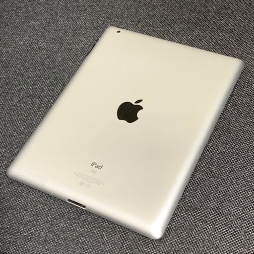 [美品・画面綺麗]iPad2 16GB wifi ホワイト Wi-Fiモデル Apple MC979J/A Bランク 2mロングケーブル付！