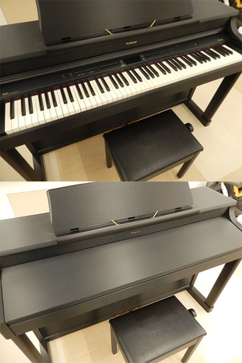 札幌市/清田区 ローランド 電子ピアノ HP207-SB 2008年製 88鍵盤 イス付き 鍵盤楽器