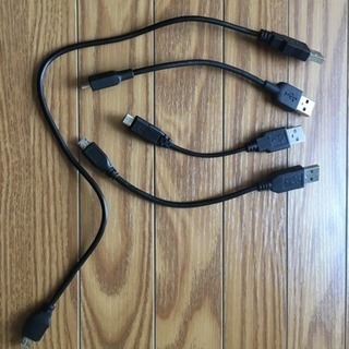 USBケーブル ▼micro USB Type-B  ４本