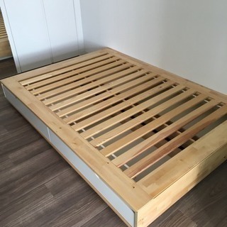 IKEA 収納付きダブルベッド
