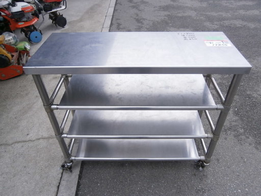 ☆中古品 厨房用品 配膳台 サイズ：1000×400×850㎜☆