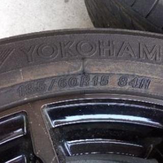 値下げしました　美品　185／60−15　ホイール４本セット　フィットに使用