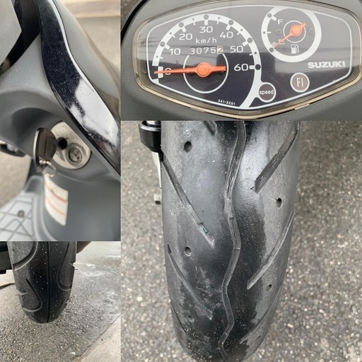 ❁♪ブラック♪スズキ　レッツ4G　FI　純正セキュリティ付き♪サービスキャンペーン実施/配達可/良質ＷＡＫＯＳ製品で清掃済み♪♪ ❁♪ブラック♪スズキ レッツ4G FI 純正セキュリティ付き♪サービス