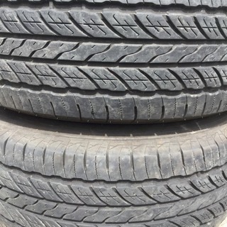 値下げ！ランクル プラド等 社外アルミ付 バリ溝 265/70R16 4本セット
