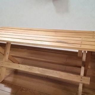 折り畳みベンチ　木製
