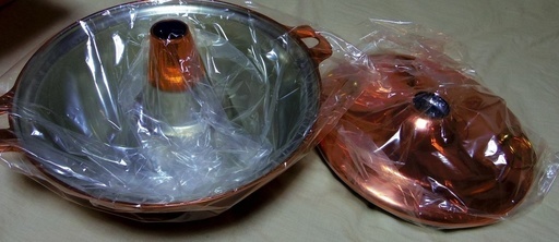 ※未使用品※　純銅製　高級しゃぶしゃぶ鍋　２４cm 未使用品※ 純銅製 高級しゃぶしゃぶ鍋 24cm