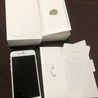 【美品】iPhone6 Silver 64GB 【バッテリー90%】