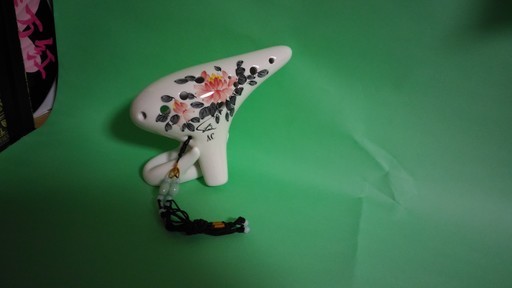 35%OFF【オカリナ】フォーカリンク１２孔AC管手描き蓮花・新品未使用