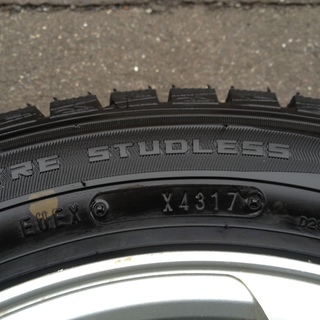 DUNLOP 165/65R13 2017年製 アルミホイール付 WINTERMAXX 4本セット 