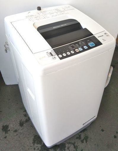【リサイクルストアスターズ鹿大店】日立 HITACHI 全自動洗濯機 6kg 2015年製 NW-6TY 白い約束 【配達・設置OK】