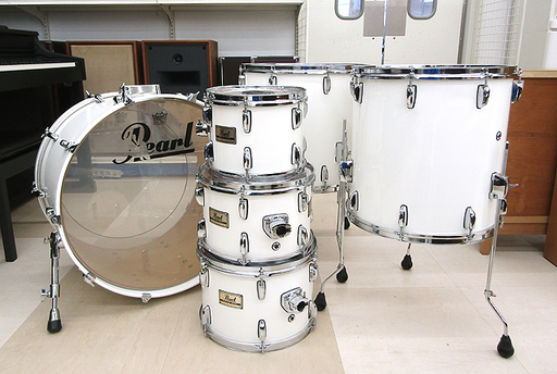 Pearl パール バスドラム/タム 計6点セット PRESTIGE SERIES USED