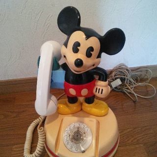 値下げしました　ジャンク品　レトロ　ミッキーマウス電話機