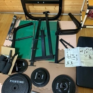 筋トレ ホームビルダーセット （ブラックタイプ100ｋｇセット） 中古