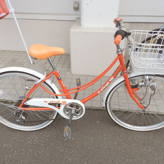 オレンジ シティサイクル チャイルドシート付き⭕️送料込み⭕️タイムセール中。 オレンジ シティサイクル チャイルドシート付き⭕️送料込み