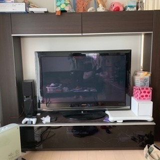 パモウナ社 テレビ台（壁面収納）