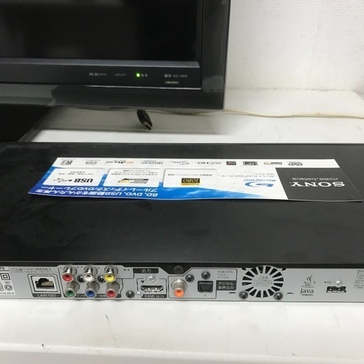 5月3日18時まで、4日午前受渡可❣️SONY40型BRAVIA+ブルーレイ