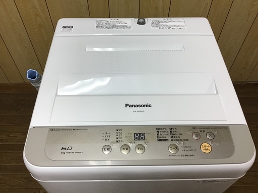 Panasonic 全自動洗濯機 NA-F60B10 2016年製 6kg