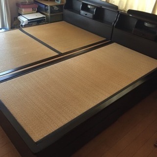 決まりました。ベッド 2台 畳タイプ セミダブル & シングル ベッド