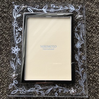 終了【交渉中】ミキモト MIKIMOTO パール付き写真立て①