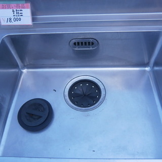 ☆中古品 厨房用品 １槽シンク サイズ：820×650×800㎜☆