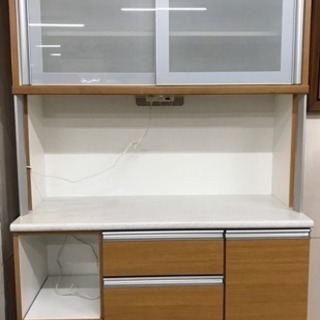 【美品】食器棚/キッチンボード モデナ120KB 