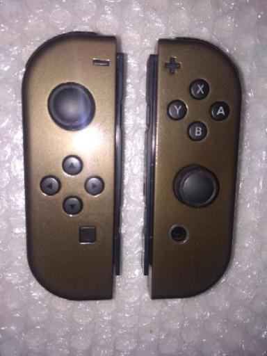 ニンテンドースイッチ　ジョイコン　左右　ブロンズメタリック　修理済
