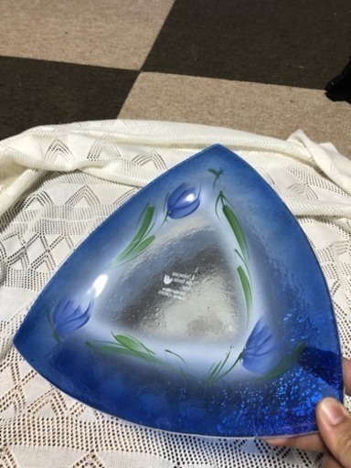 新品未使用のガラスの皿 2枚セット