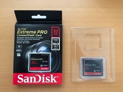 (ほぼ新品)SanDisk SDCFXPS-032G-X46 32GB Extreme Pro 160MB/s