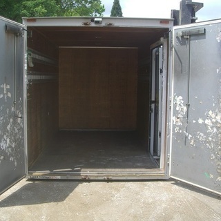 ♪ハBE58♪物置♪コンテナ♪鍵付♪スライドドア♪アルミ箱