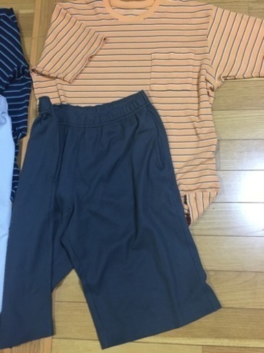 ユニクロ 夏用部屋着上下x2 長袖シャツ パープル メンズsサイズ おおふなwm 大船のtシャツ メンズ の中古 古着あげます 譲ります ジモティーで不用品の処分