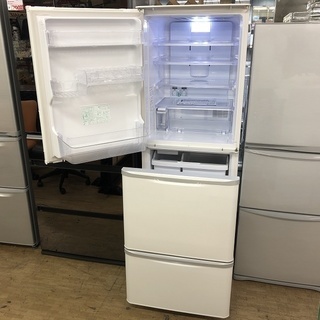美品【 SHARP 】シャープ 350L 両開き3ドア冷蔵庫プラズマクラスター