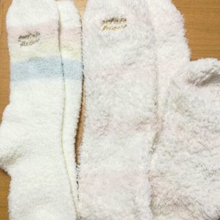 【新品·未使用】ジェラートピケ　モコモコ靴下2点セット
