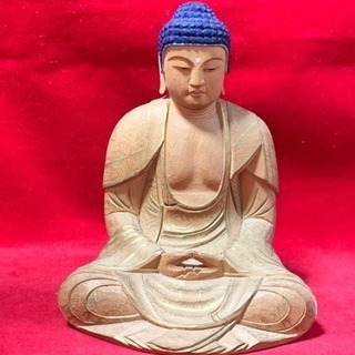 金彩仕上げ 特割 未使用 お釈迦如来座像 手彫り手作り150,000円