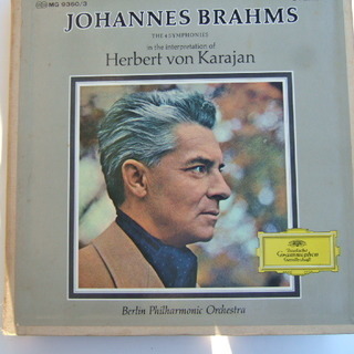 LPレコード・ブラームス４交響曲　カラヤンベルリンフィル