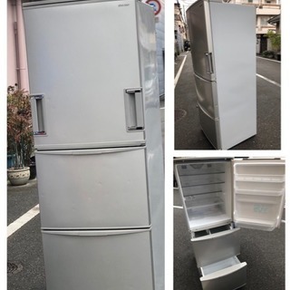 SHARP 345L 冷蔵庫 両開き 3ドア ? 配達無料