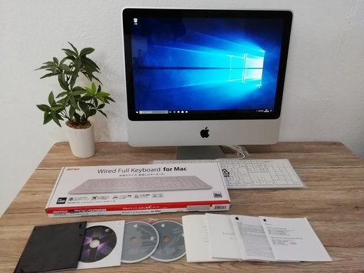 (掲載終了間近)■近隣配送可■クレカ可■　パソコン本体　Apple　iMac　20インチ　OSX(El Capitan)+windows10Pro　デュアルブート　1.0TB換装済み