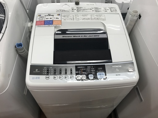 全自動洗濯機　HITACHI　NW-7MY　7.0kg　2011年製